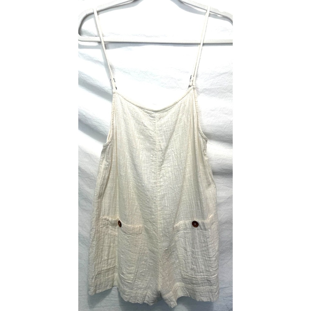 Rip Curl Women's Small Ivory Color Boho Beach Summer Shorts Romper